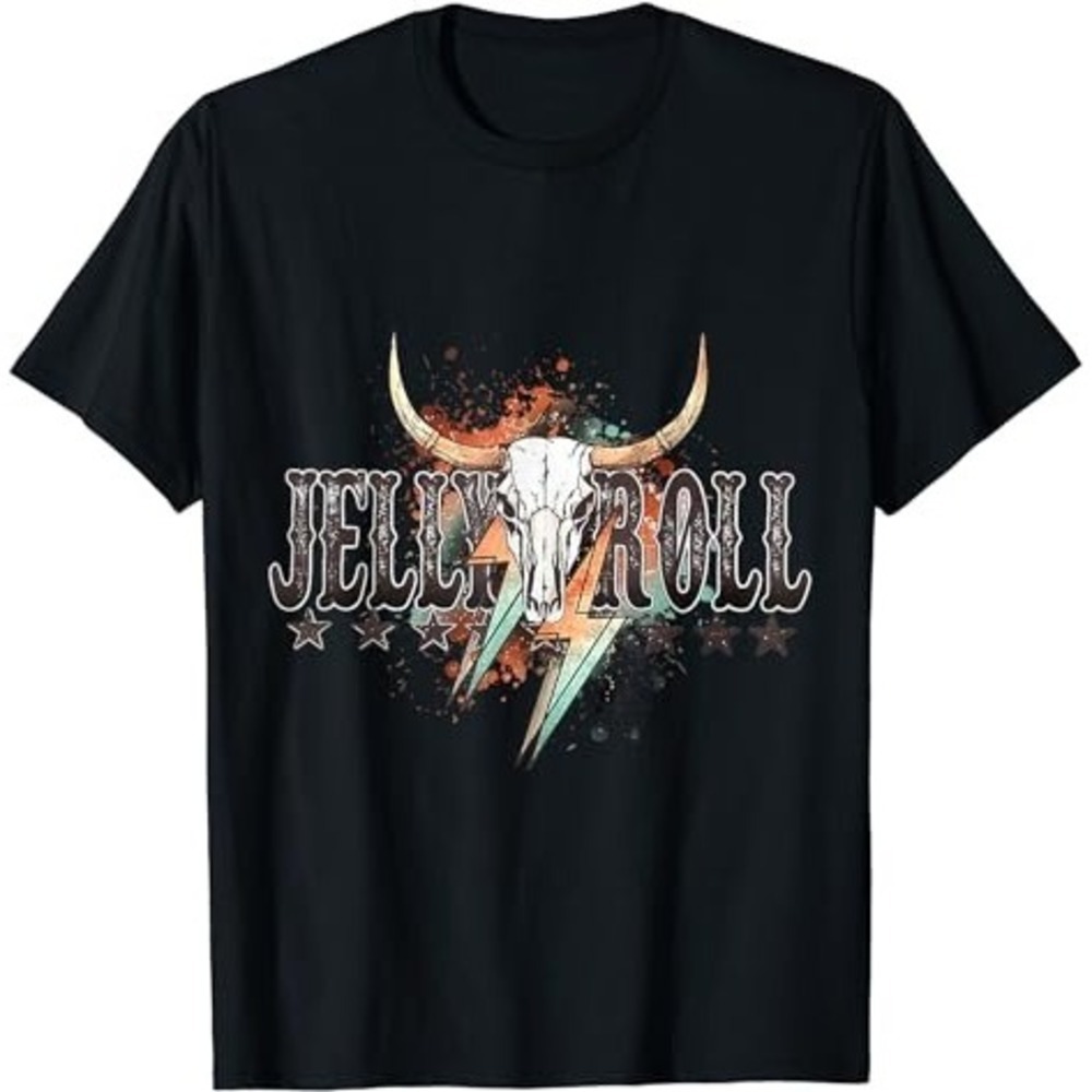 Jelly Roll Retro Style Western Country Music Cowboy Cowgirl Tshirt